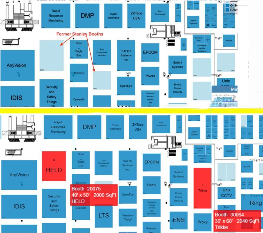 It is very interesting that REED could sell very large booths to relatively small companies in a few hours!
